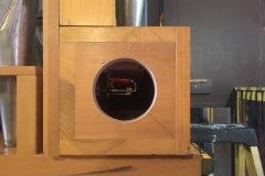 A hole to provide wind to the display chest.